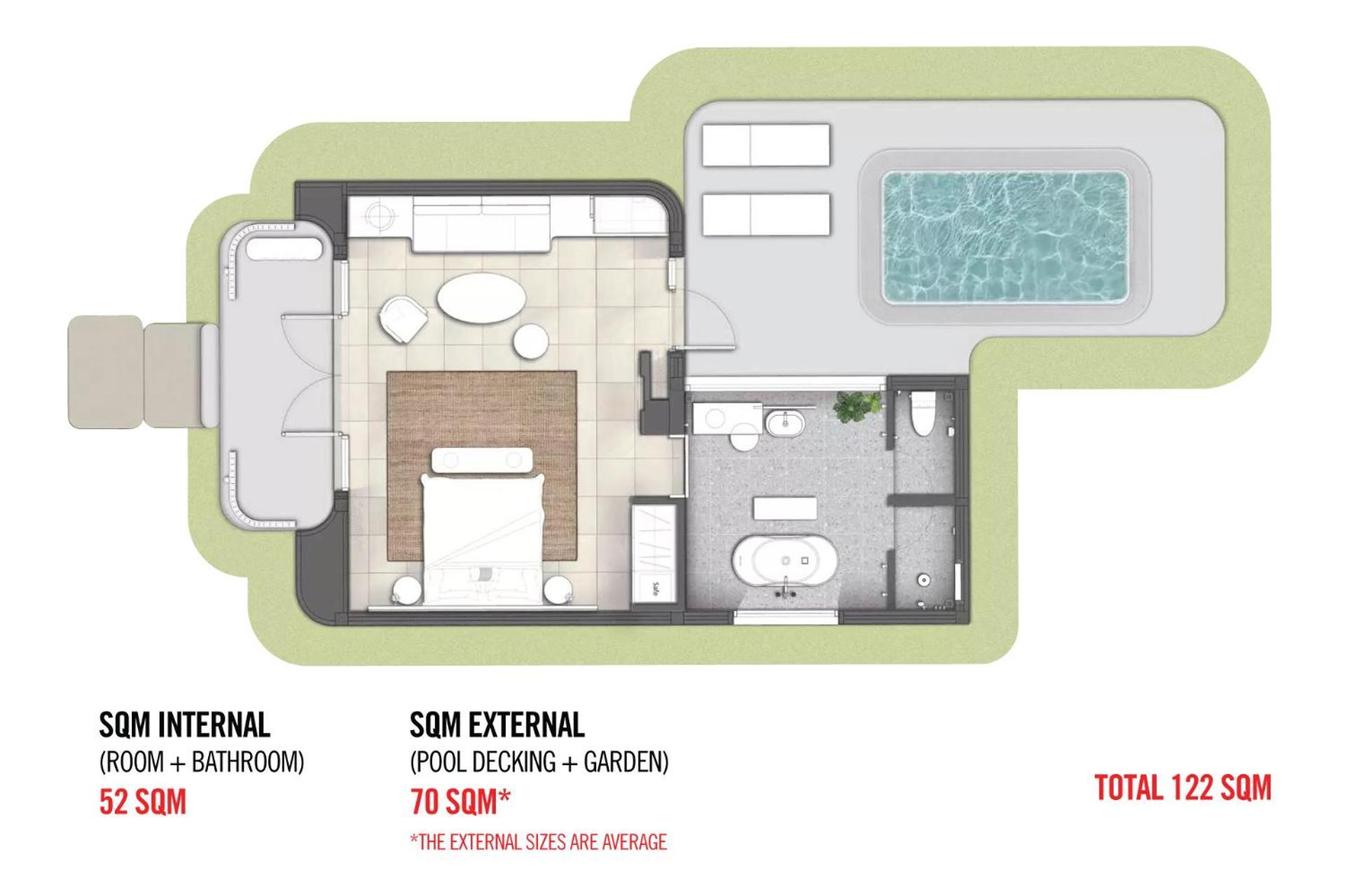 Hotel The Standard, HHQ Zewnętrze zdjęcie Floorplan of a typical suite